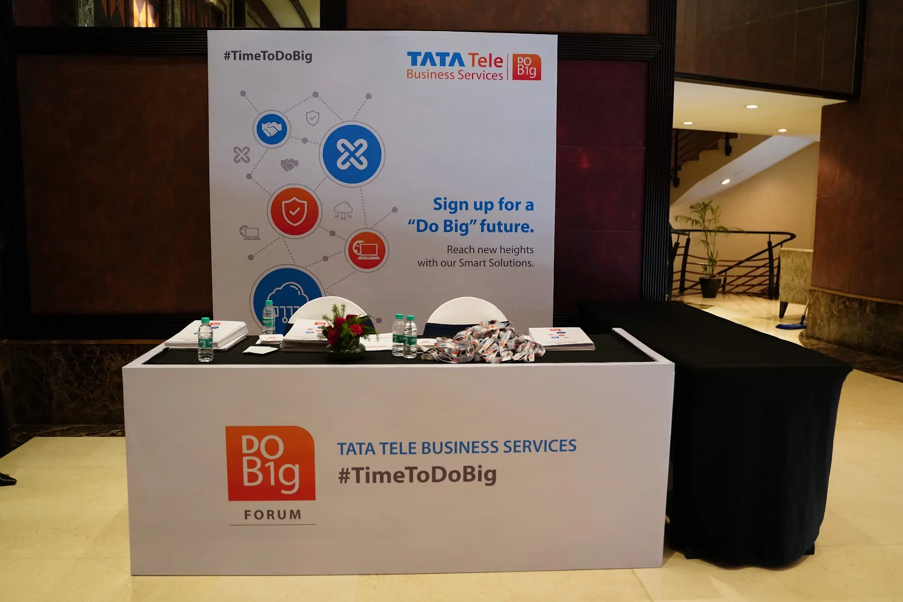 Tata Tele Business Services branded booth