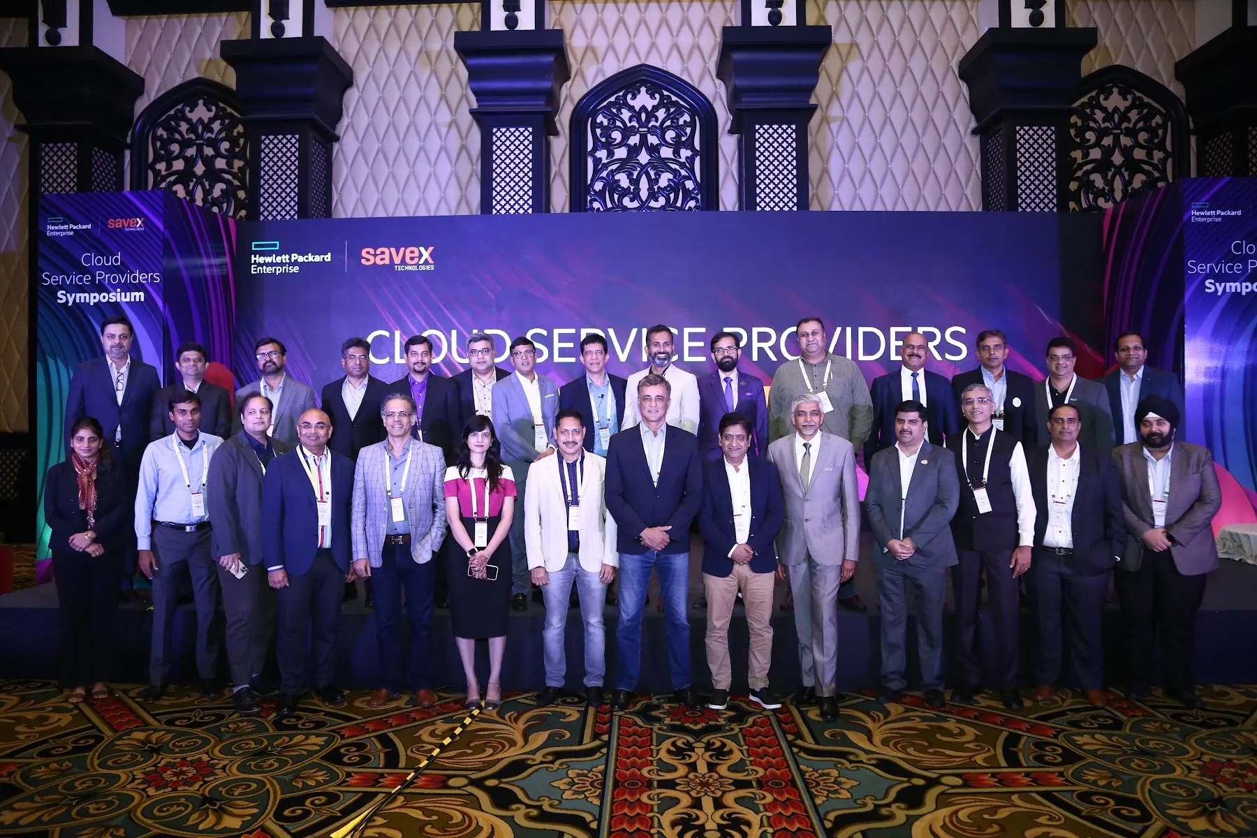 Group photo at a cloud service providers symposium
