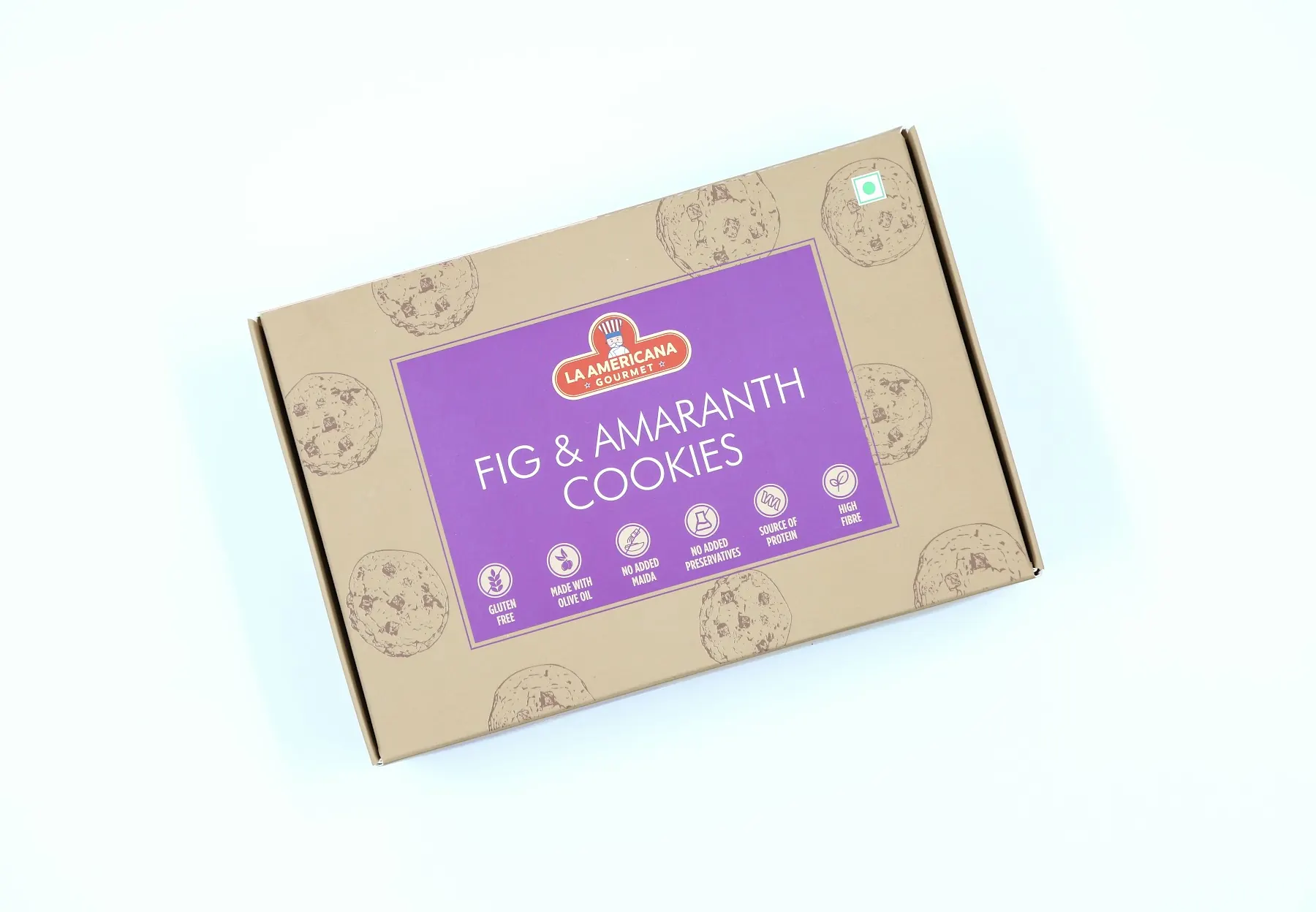 Product photograph of a cookie box